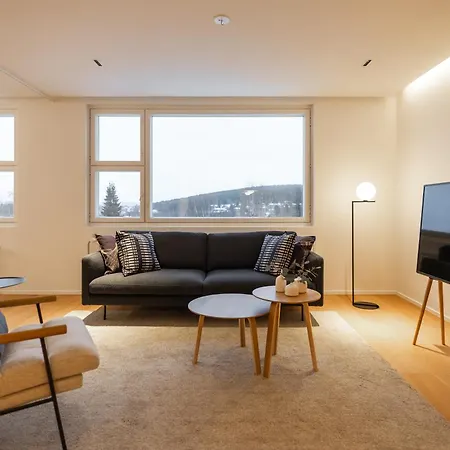 Penthouse Ounas With Private Sauna 로바니에미