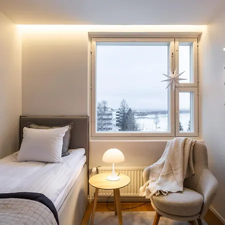 Penthouse Ounas With Private Sauna 아파트 로바니에미