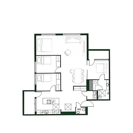 דירה Penthouse Ounas With Private Sauna *